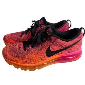 Nike FlyKnit Max Sunset Pink Athletic Sneakers